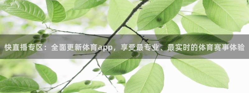 快直播专区：全面更新体育app，享受最专业、最实时的体育赛事体验