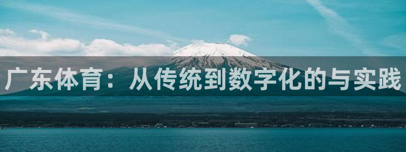 广东体育：从传统到数字化的与实践